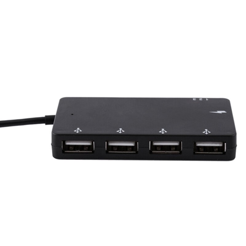 1 Micro-USB OTG 4 puertos Hub Cable adaptador de fuente de alimentación para Smartphone Tablet de alta velocidad