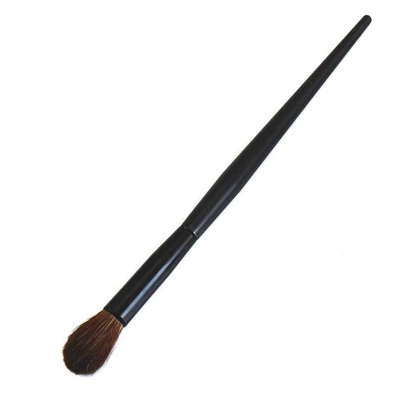 MECLOVOR, 1 pieza, brocha para resaltar el contorno de la nariz, cepillo de manchas, pelo de Animal, lana, cepillo para pelo de caballo, Kits de herramientas cosméticas para mujeres: horse hair