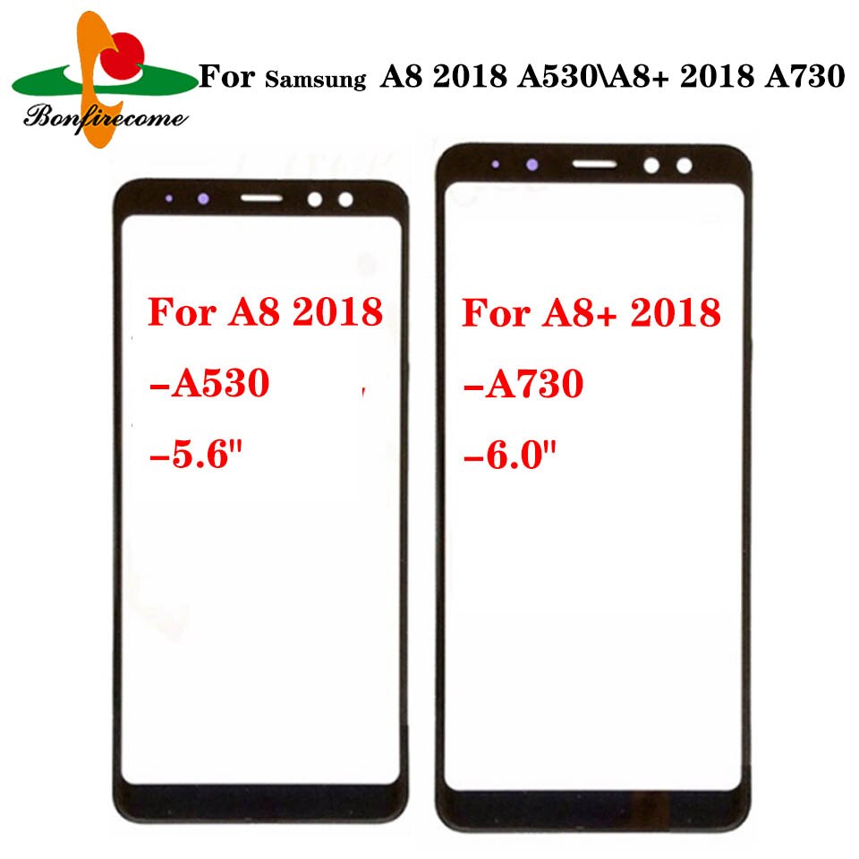 For Samsung Galaxy A8 A530 A530F A530X A8 Plus A8+ A730 A730F Front Outer Glass Lens Touch Screen Lens Replacement