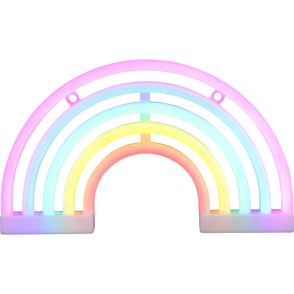 Anhänger Regenbogen Lampe Dekoration Neon- Lampe Kreative LED Lampe Schlafzimmer Warme Kleid hoch Kreative LED Lampe