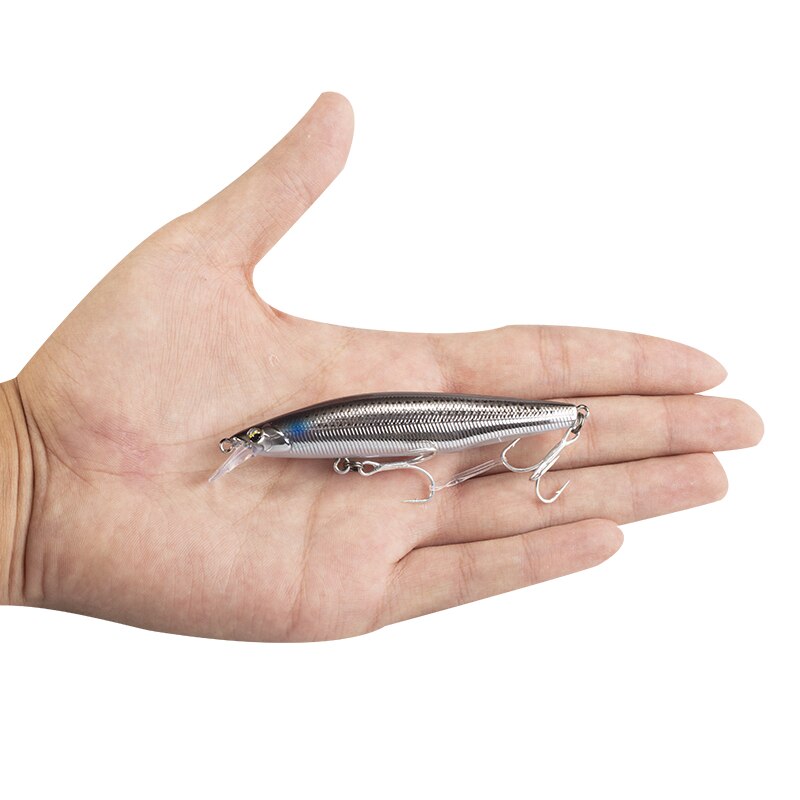 Hunthouse – leurre méné flottant lentement, appât artificiel idéal pour la pêche au bar ou à la truite, 90mm, 11.5g