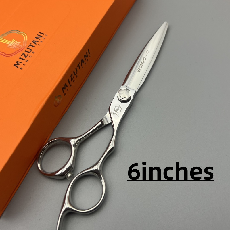 Tijeras de corte de pelo profesionales, juego de tijeras de dientes de adelgazamiento sin rastro, corte plano VG10, 6,0-7,0 pulgadas, peluquero: Rojo