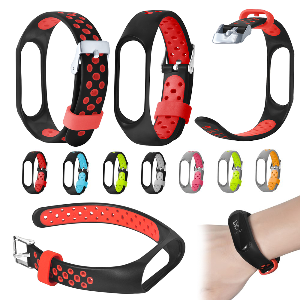 Ersatz Gurt Für xiaomi mi Band 4 3 Bunte Leder M Band 4 3 Metall Gurt PU Edelstahl Armbinde für mi Band 4 3 Armbänder