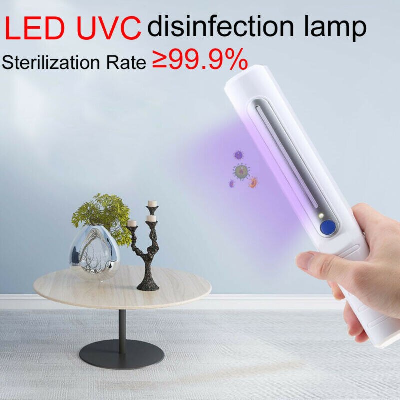 Family Handheld Portable UVC Sterilizer Lamp Germicidal Light Ultraviolet LED Light Disinfection Lamp