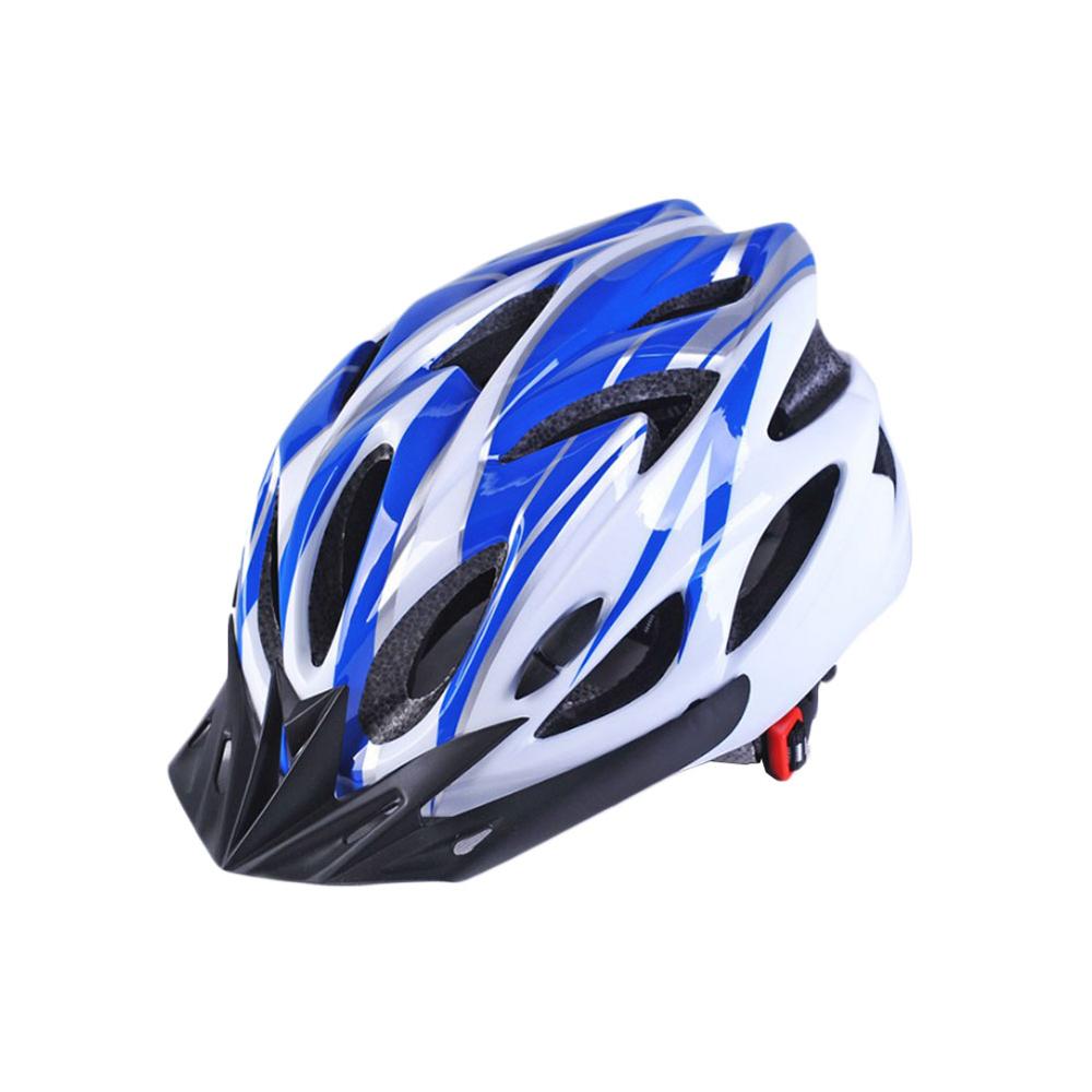 Helmets Ultralight Bicycle Helmet Integrated Molding Breathable Cycling Helmet for Man Woman: Blue