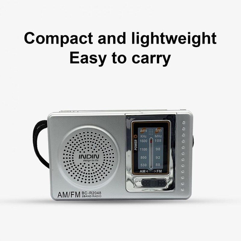 Portable Radio Pocket Size Telescopic Antenna Battery Powered Mini Multifunctionl AM FM Radio for Elder high sensitivity radio