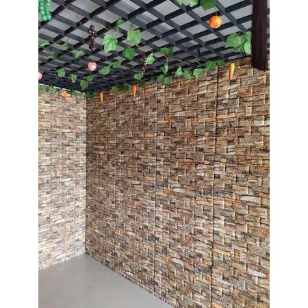 Nw47 mörk 3d sten självhäftande 3d dekorativ väggpanel 399750451