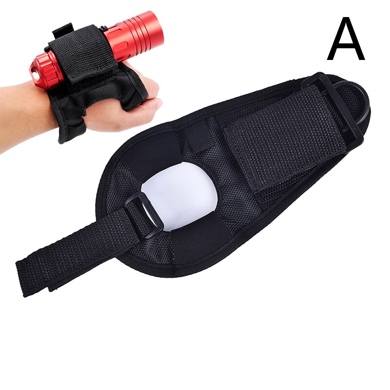 Main libre support gant pour plongée sous-marine plongée sous-marine Sports nautiques accessoires lampe de poche à LED en plein air: A