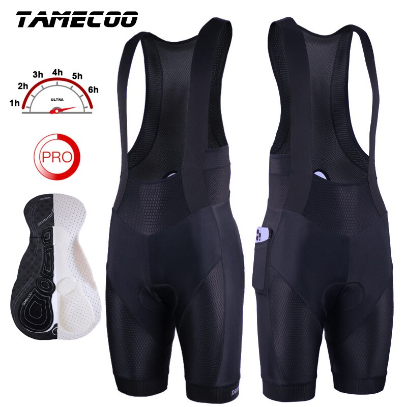 Tamecoo – Short de Cyclisme Amélioré pour Homme Shorts de VTT Rembourrés, Caleçon de Vélo, Caleçon en Lycra de Triathlon pour Hommes: L