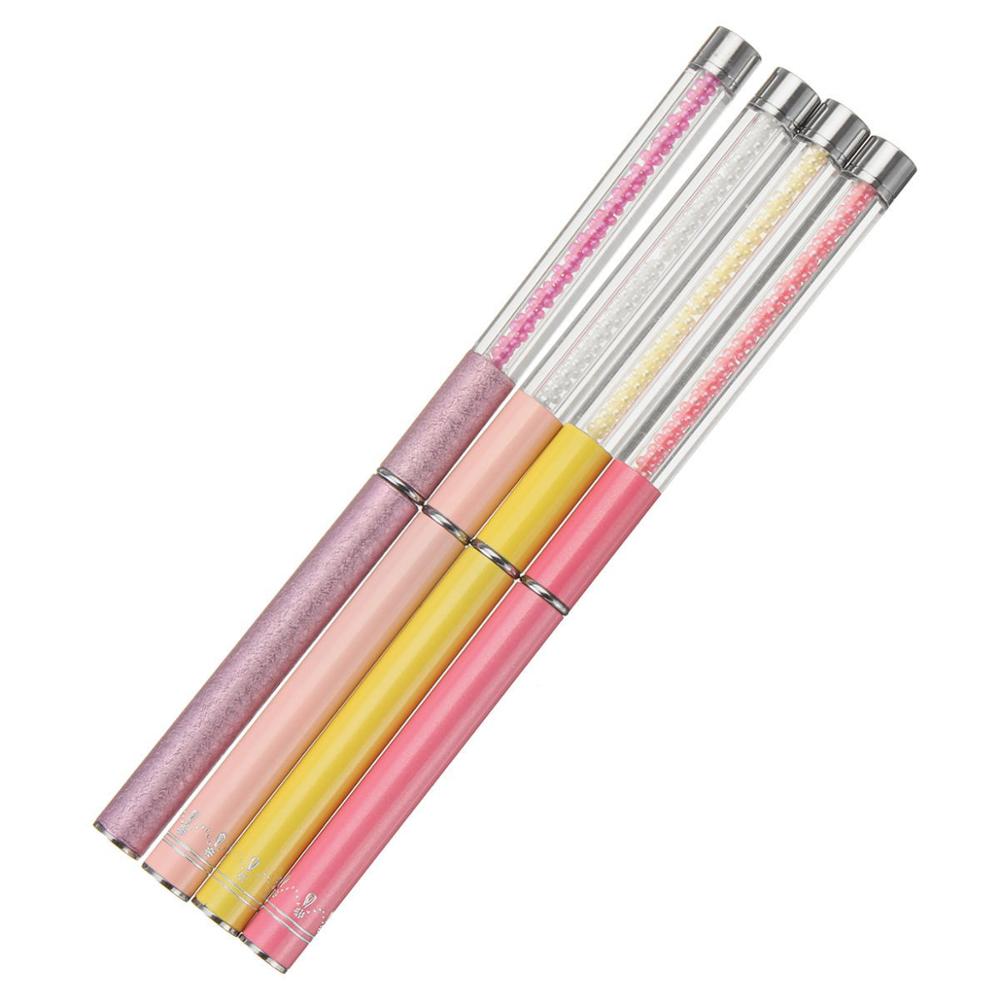 Noq manikyr dragpenna nail art verktyg pärlstav prickiga borstar verktyg för gellack ritning nagelprylar penna