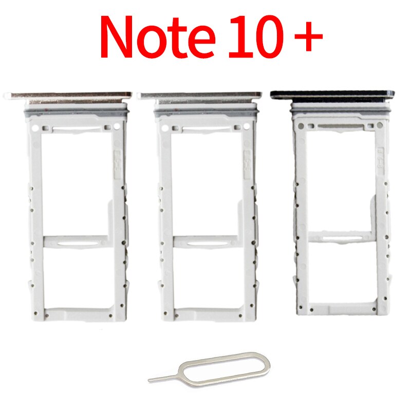 Sim-bakke sd-kortholder til samsung note 10+ n975 galaxy note 10+  note 10 plus originalt telefonhus micro sd-kortadapterstik