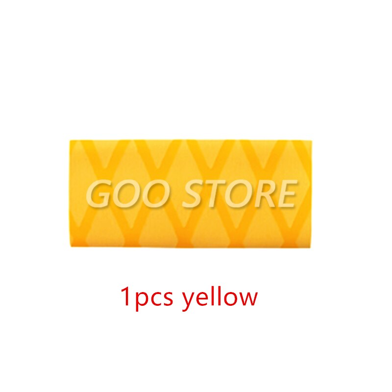 Cinta de agarre para raquetas de tenis de mesa, Material Termocontraíble, juego de Ping Pong, empuñaduras de murciélago, accesorios de banda para el sudor, 1 ud.: 1pcs yellow