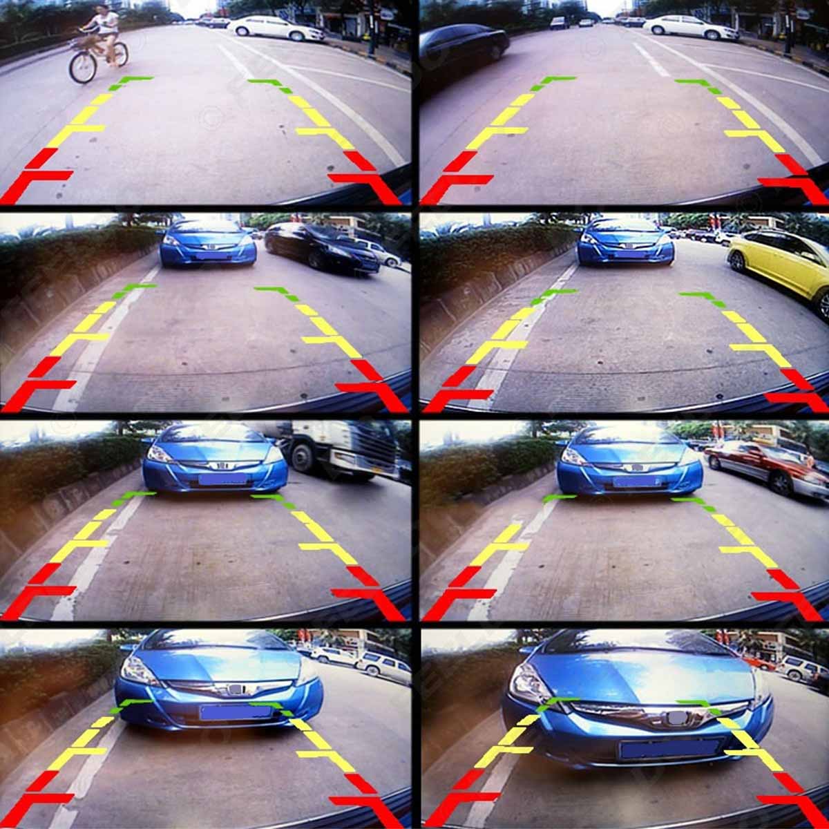 Bil bagudvendt back-up bakkamera sæt med 24 ben adapter kabel til renault clio 4 iv clear night vision rca