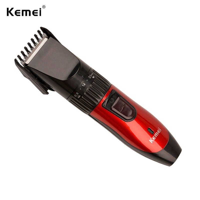 Kemei km -730 genopladelig hårtrimmer frisørmaskine elektrisk shaver til mænd skægtrimmer hårklipper