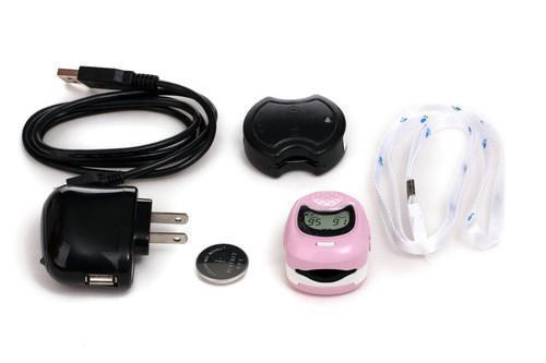 Contec Pediatric/Child Fingertip Pulse Oximeter oximetro LCD display CMS50QA, Portable SpO2 Oxygen infant, 3 colours