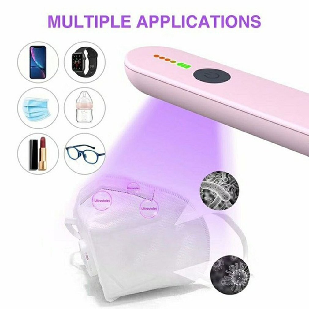 Disinfection UV Sterilizer Lamp Uv Light Sterilizer Portable Light Rechargeable Disinfection Bacteria Sanitizers