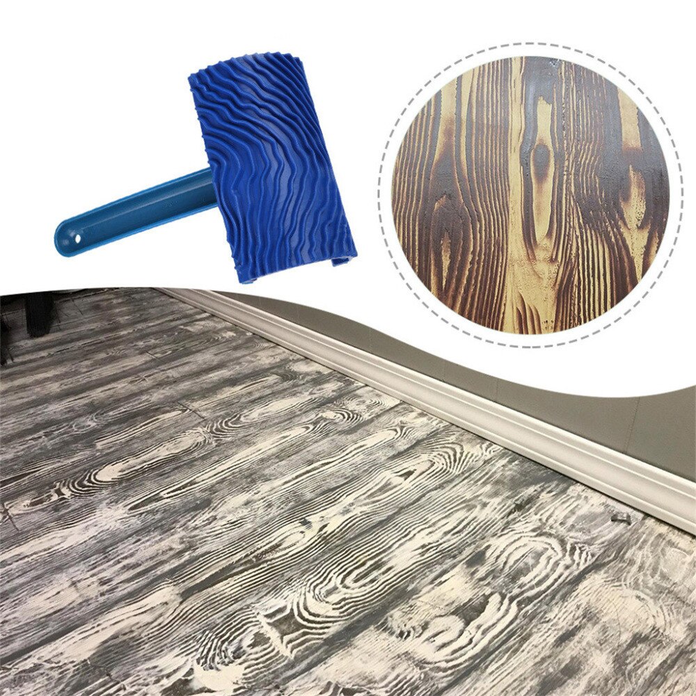 Houtnerf Patroon Verf Runner Pro Roller Borstel Gereedschap Edger Kantoor Kamer Kwast Voor Wanddecoratie Z0329 # G20