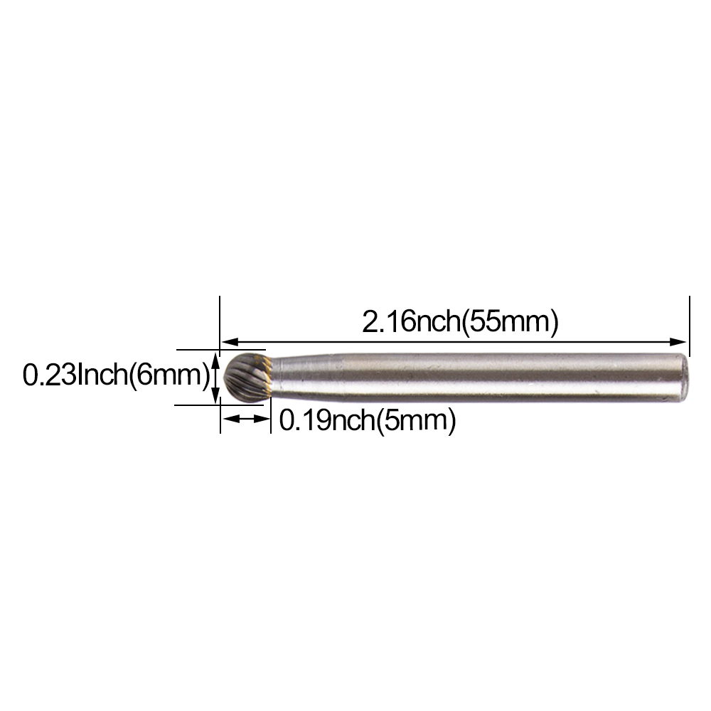 D Conische Kop Carbide Slijpen Hoofd 1Pc Houtsnijwerk Tungsten Staal Roterende Saai Cutter Schuurmiddelen Dtype Bestand Frezen cutt: Grey