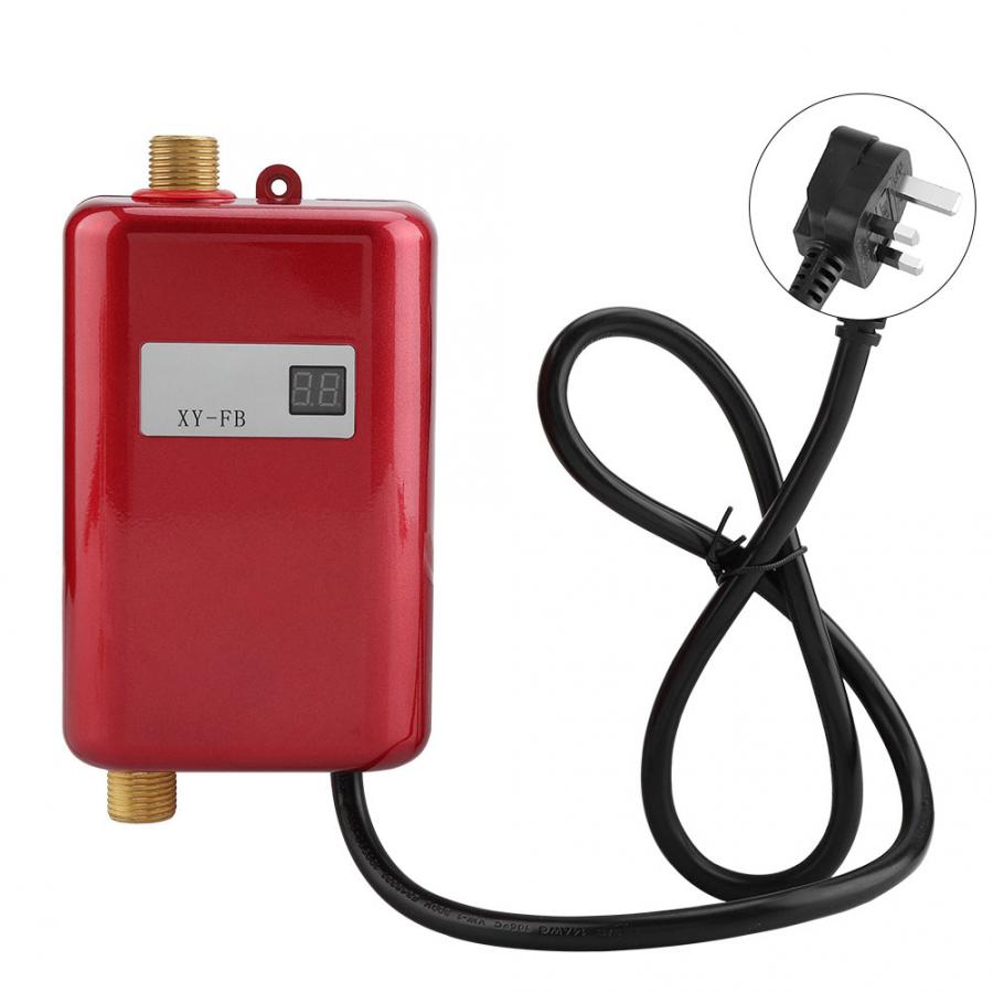3000w elektrisk varmvattenberedare mini direkt elektrisk tanklös varmvattenberedare omedelbar elektrisk vatten snabb uppvärmning dusch  uk 220-240v