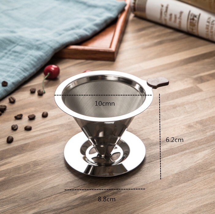 Rostfritt stål kaffestenciler kopp krans krukkonst baristaverktyg kaffetillbehör lättsam kaffestencilform: Filtrets storlek