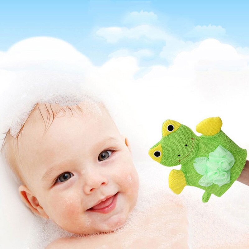 Cartoon Dier Bad Handschoenen Zachte Geen Pijn Huid Leuke Baby Bad Bloem Voor Body Wisp Droog Brush Peeling Reinigingsapparatuur