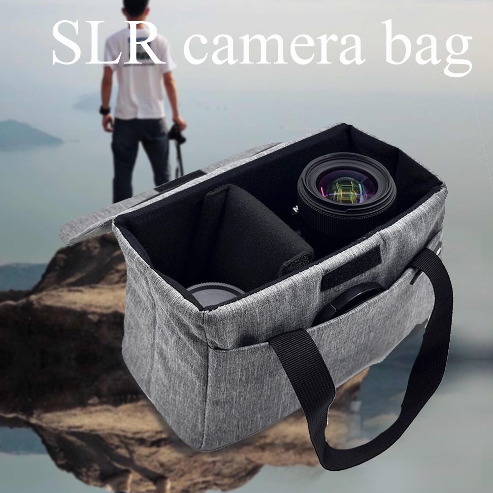 Reizen Praktische Nylon Opvouwbare Bescherming SLR Camera Tas Partitie Insert Padded Lens Gevallen Met Handvat Waterdicht Schokbestendig