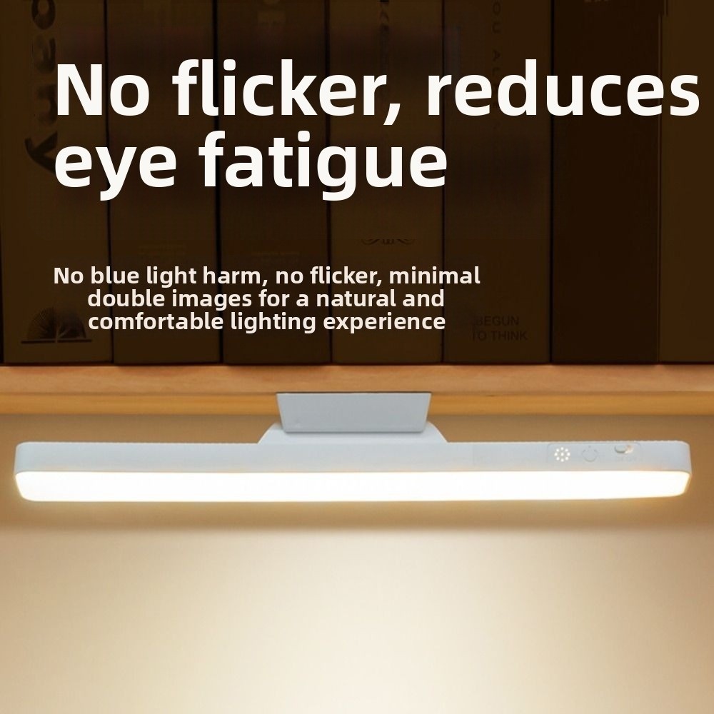 Oogbeschermende led-touchtafellamp met 3/5 kleuren, instelbare helderheid, dimbaar nachtlampje met afstandsbediening, boren niet nodig.