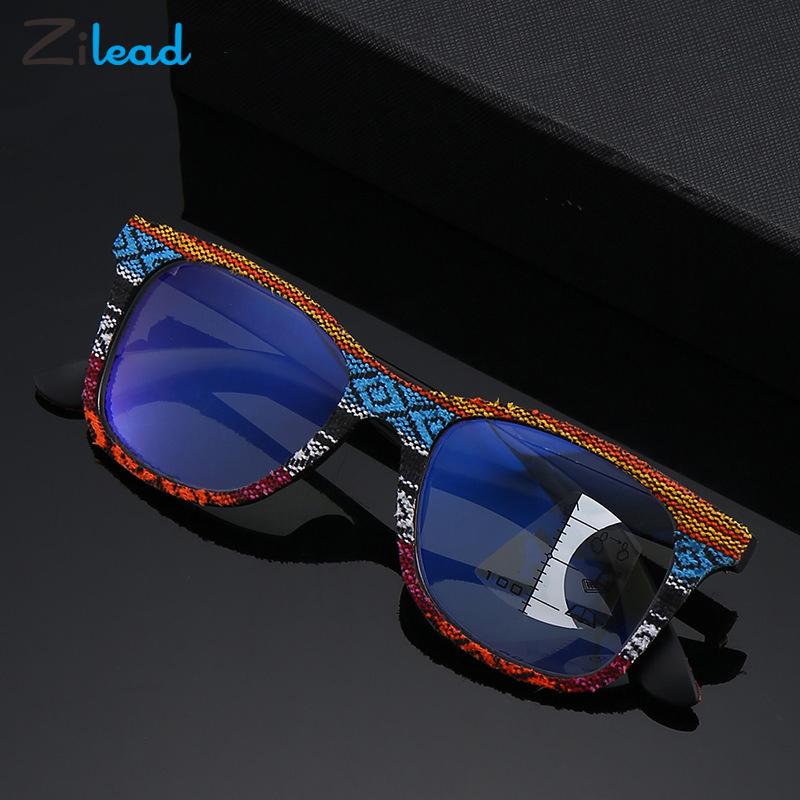 Zilead Smart Progressieve Multifocale Leesbril Imitatie Hout Vrouwen &amp; Mannen Presbyopie Brillen Verziendheid Brillen + 1.0to + 3.5