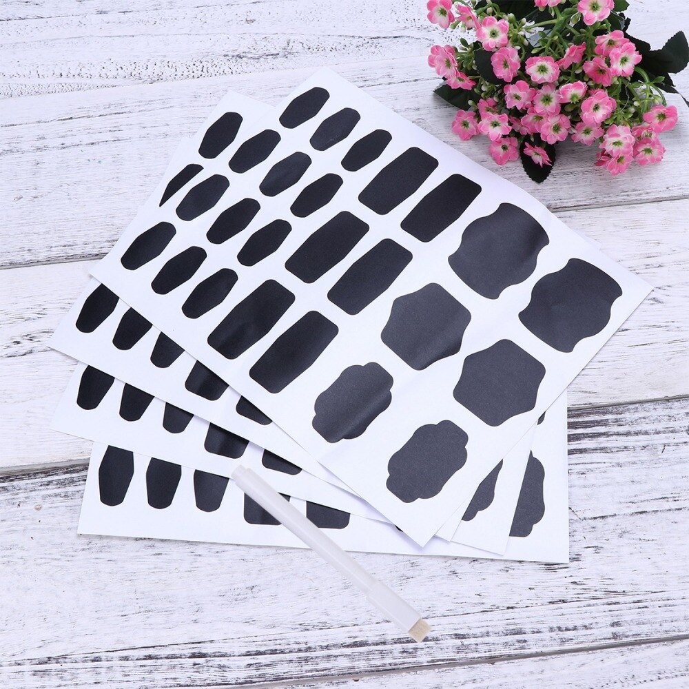 96 Pcs Milieuvriendelijke Schoolbord Labels Schoolbord Labels Stickers Set Voor Kantoor Decoreren Potten Keuken Pantry Thuis