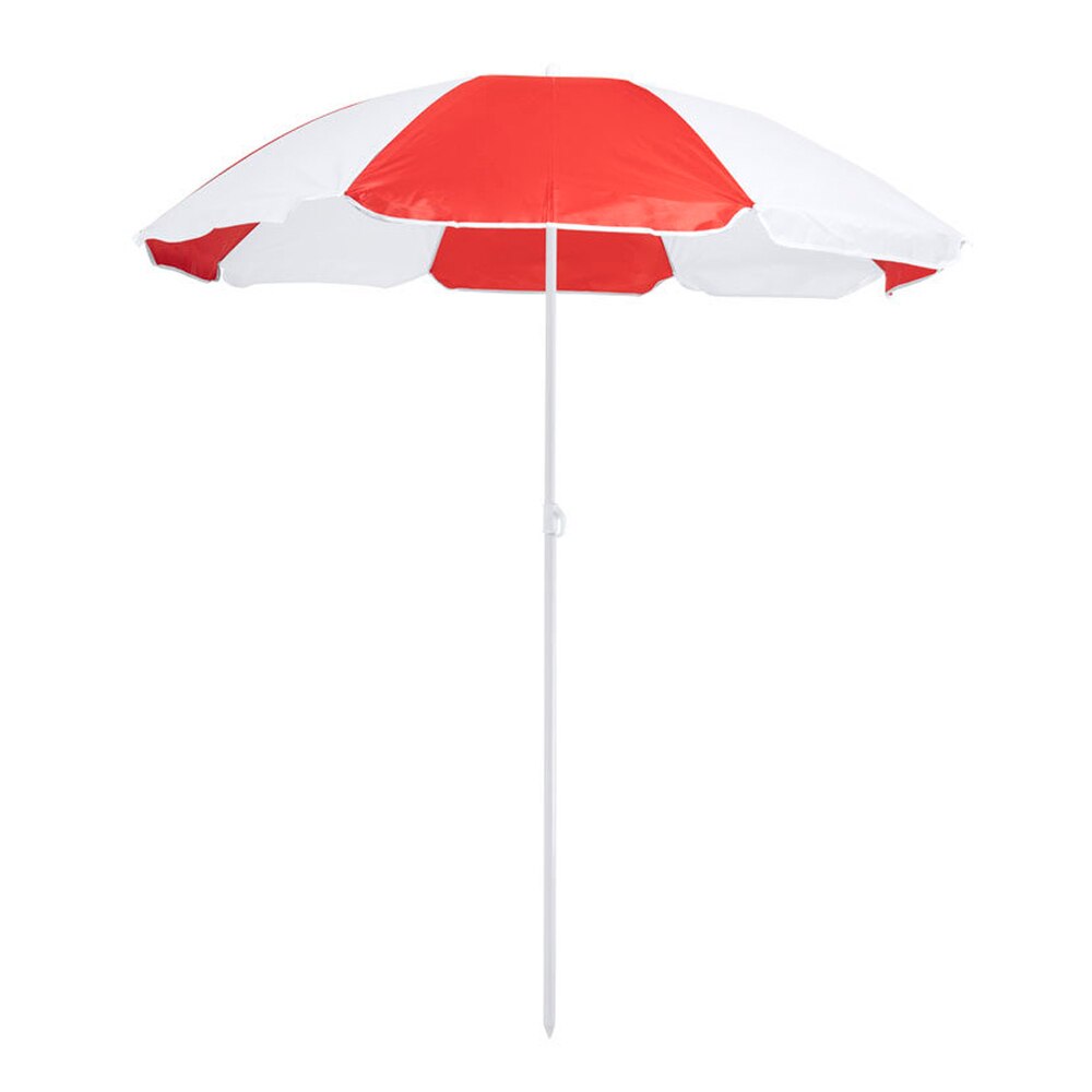 Sombrilla playa, Nylon, metall, bicolor, resistente, portatil, funda, einstellbar, diametro 150cm, sombrilla playa, sombrilllas