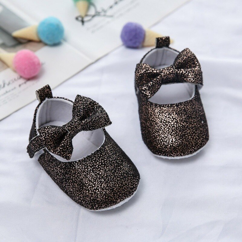 Infant anit-slip hengittävät vauvan kengät makea rusetti prinsessa kengät vauva tyttö matalat kengät vauvan ensimmäinen kävelijä 22222