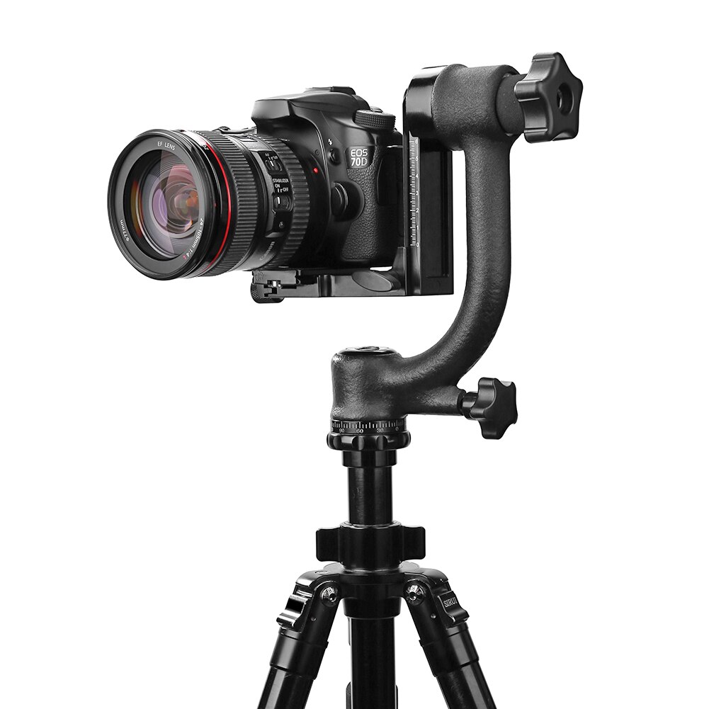 Aluminium Gimbal Statiefkop Voor Telelens Vogel Kijken Fotografie