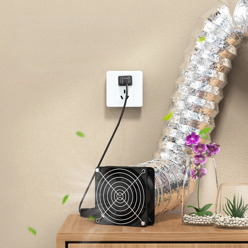 Extractor de humo doméstico, ventilador de escape fuerte para habitación de alquiler, cocina, conducto, ventilador de baño, ventilador de velocidad ajustable