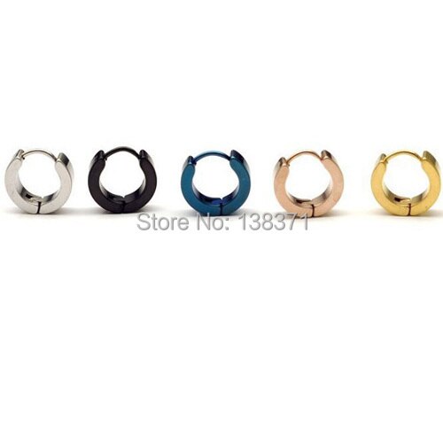 5 Colors for choice 4mm width Male titanium ear buckle earring