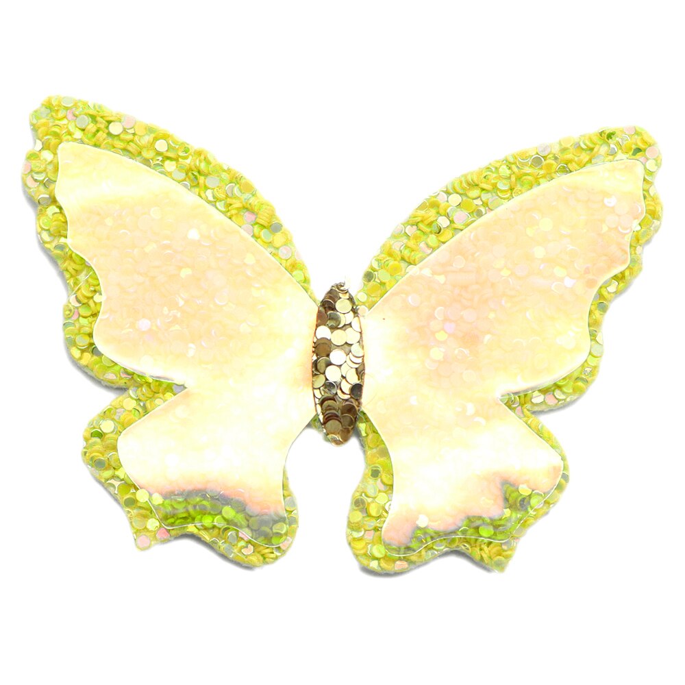 1 stk 47 * 48mm iriserende gennemsigtig sommerfugl syntetisk læder patch til håndværk dekoration ,1 yc 11328: 1104844003