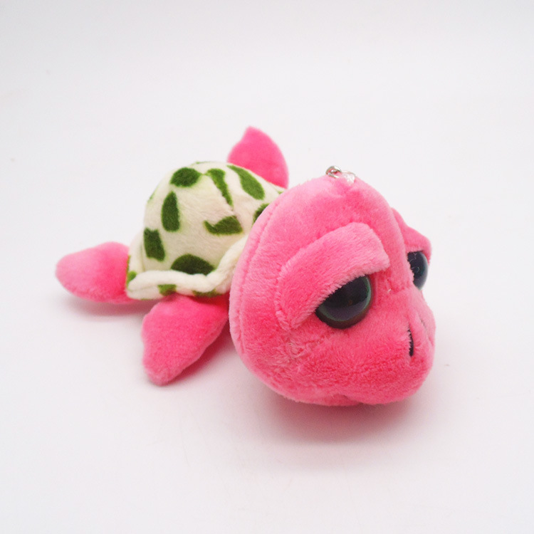 Neue beliebte Nette exquisit Shiba Inu welpen hund tasche anhänger kreative persönlichkeit plüsch spielzeug puppe schlüssel kette paar geburtstag: Rosa Schildkröte