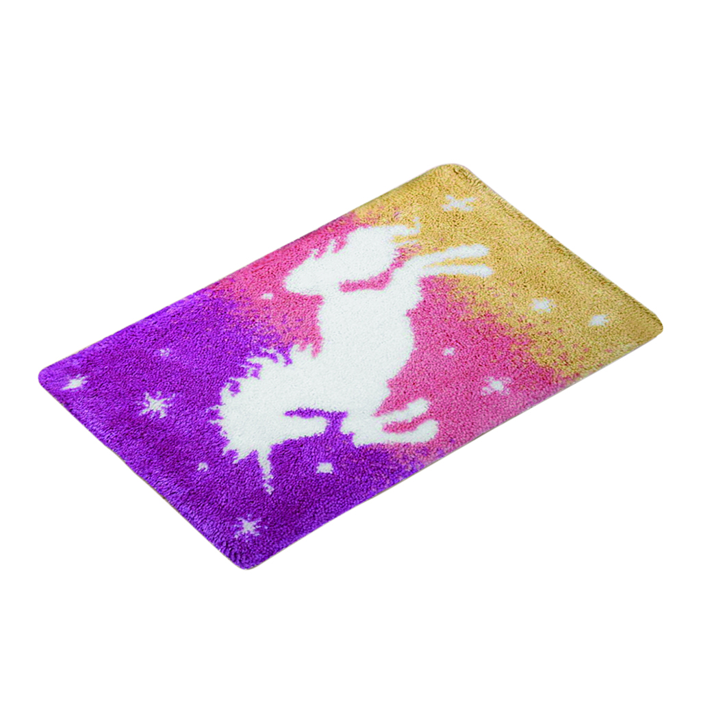 DIY Latch Hook Kit Rug Making Crafts for Kids/Adults 20 inch X 31 inch: Colorful Horse