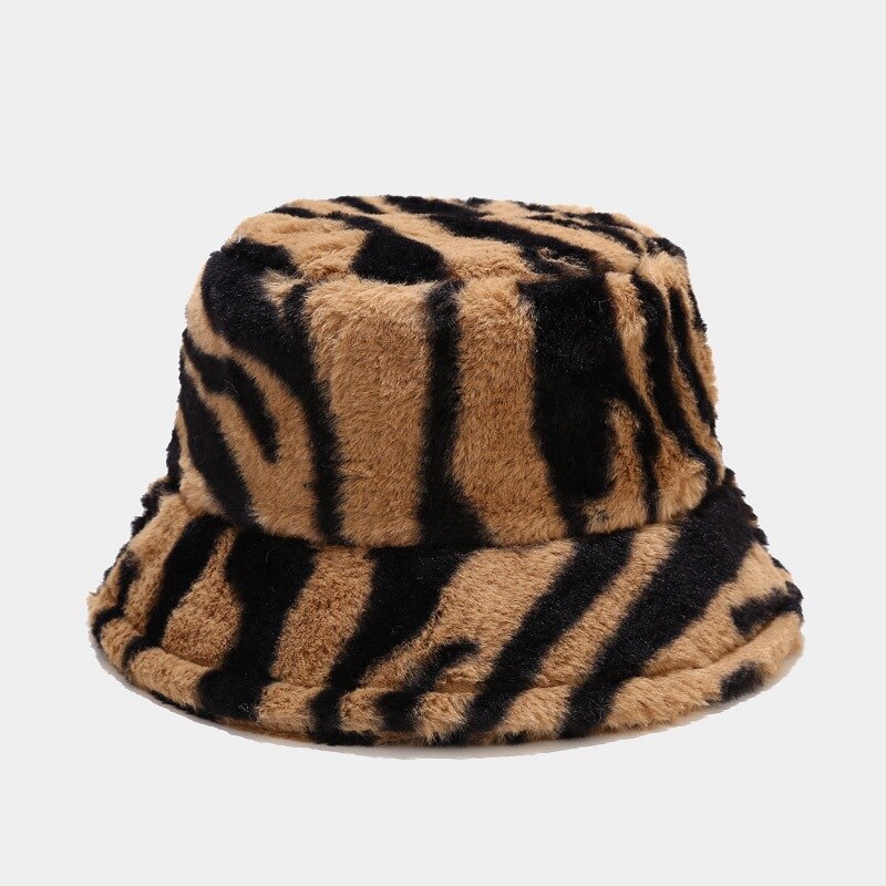 algodón patrón de cebra sombrero de cubo sombrero de pescador de viaje al aire libre sombrero para el sol gorra sombreros para hombres y mujeres 291