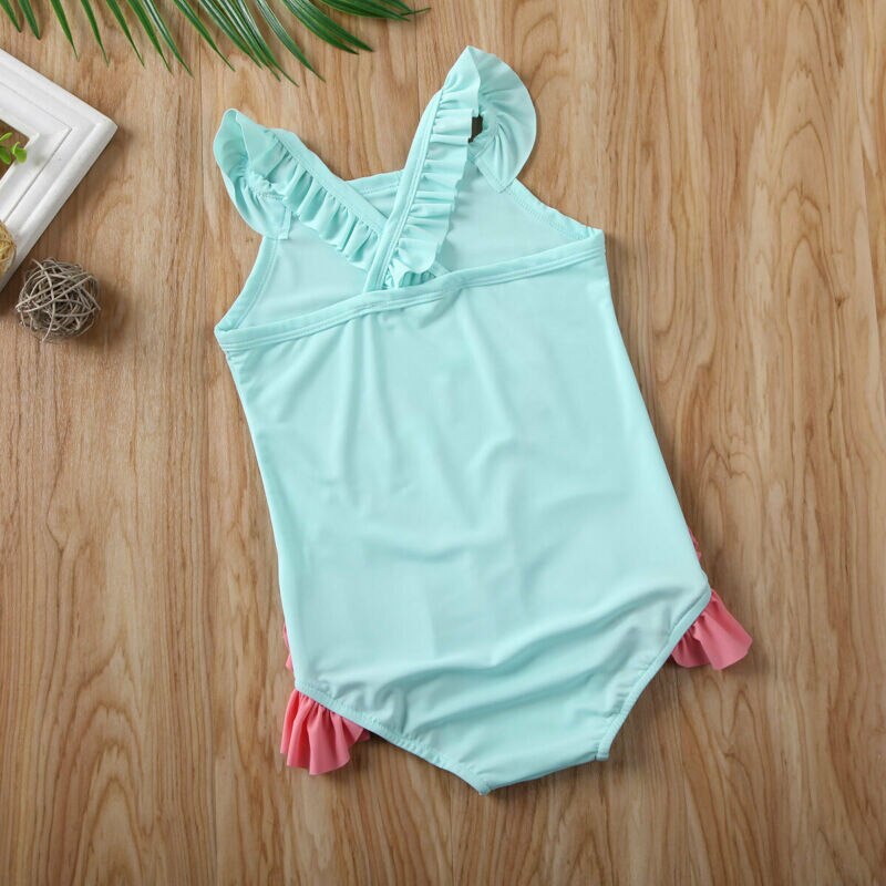 Traje de baño bikini con flamencos para niñas y niños