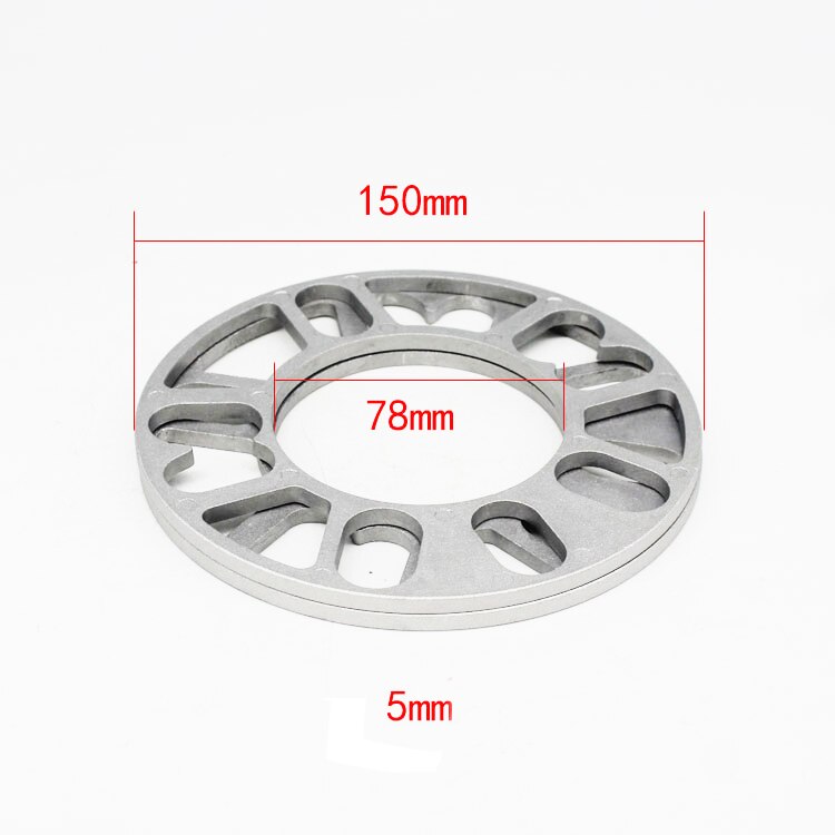 4 Stuks Wiel Spacers 4X100 4X108 4X114.3 5X100 5X105 5X108 5X112 5X114.3 5X120 Aluminium Et Wiel Shims Pakking Band Spacers: 5mm