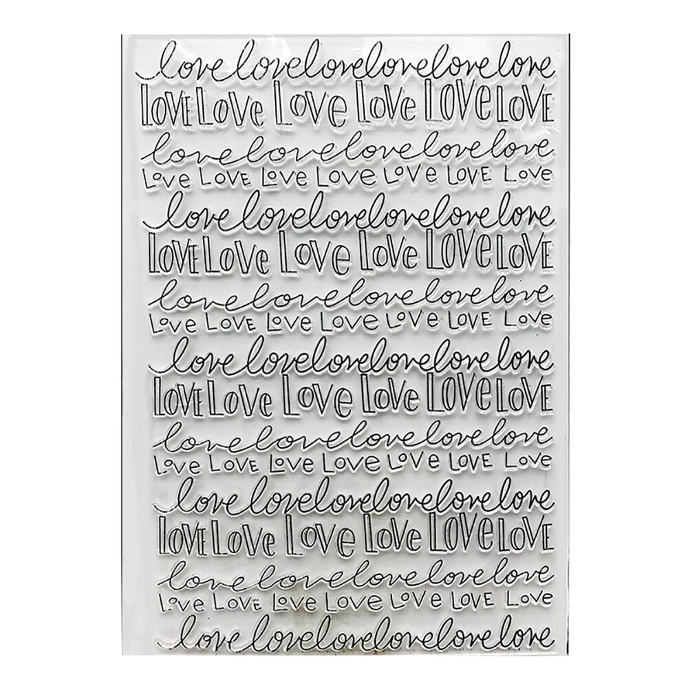 DIY Background Clear Stamp Transparent Stamps for DIY Scrapbooking Photo Album Cutting Crafts Stencil