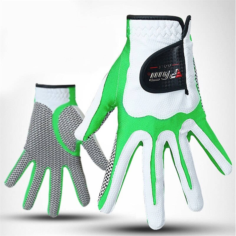 1 pièces PGM main gauche gants de Golf Sports de plein air haute élasticité Leica tissu respirant antidérapant Sportwear pour homme: green / S