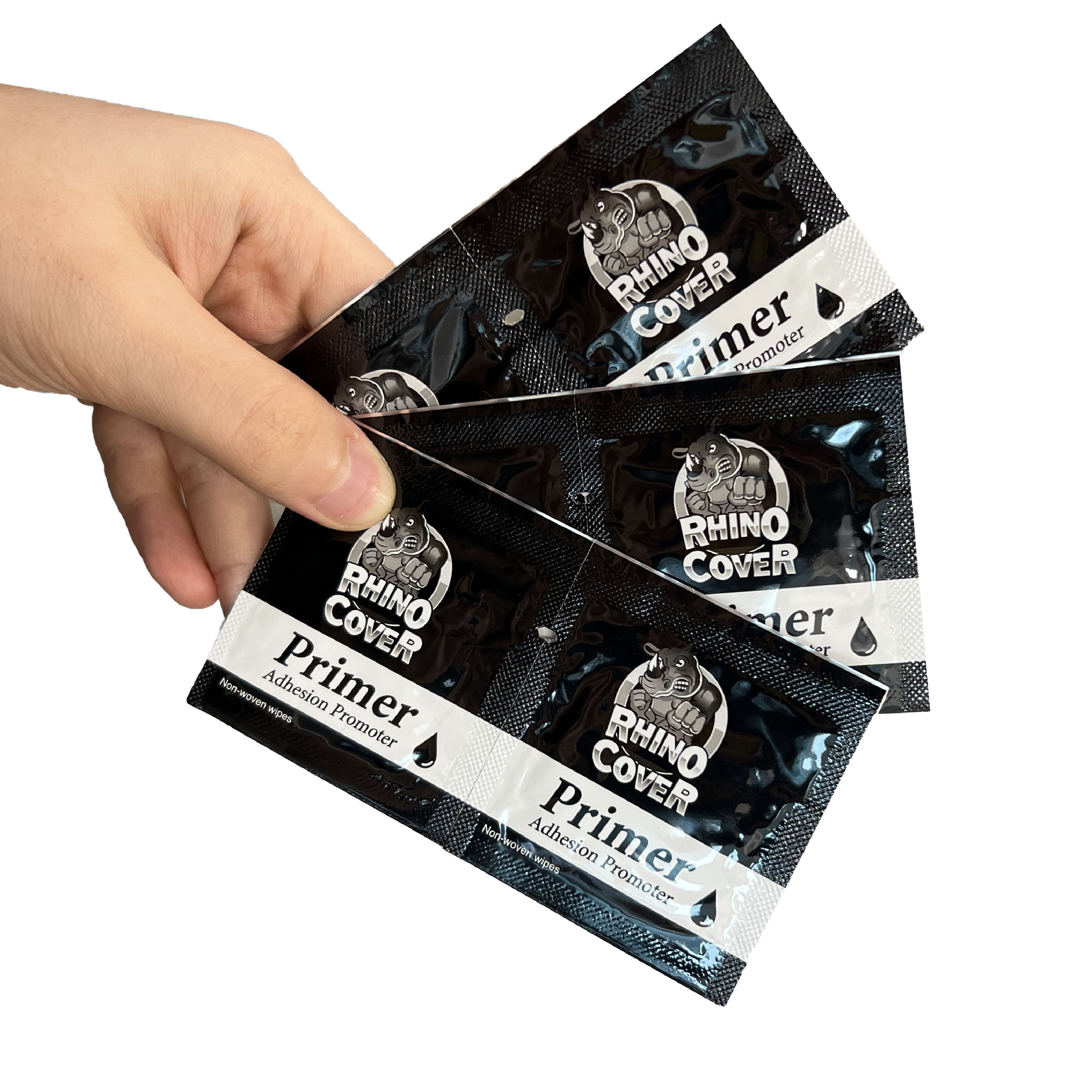 Promotore di adesione Primer da 3ML nastro biadesivo adesivo adesivo adesivo adesivo Primer promotore accessori auto adesivo 10/50/100 sacchetti: Brown / 5 metri
