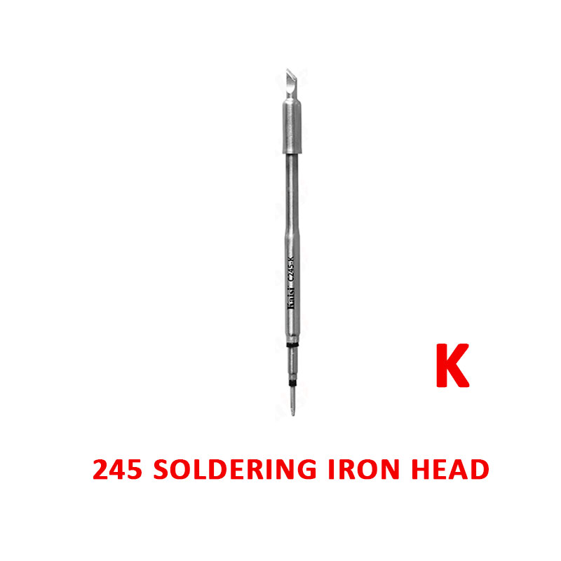 Kaisi C115 C210 C245 Soldering Iron Tips Lead Free Compatible Sugon Aifen Aixun Maant GVM Oss Sunshine Soldering Station Handle: green