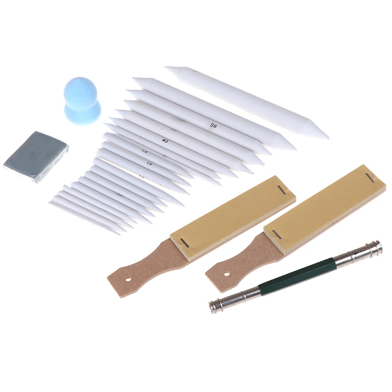 1set Sketch Pencil Art Painting Sandpaper Block For Pencil Sharpening Pointer Drawing Tool School supply