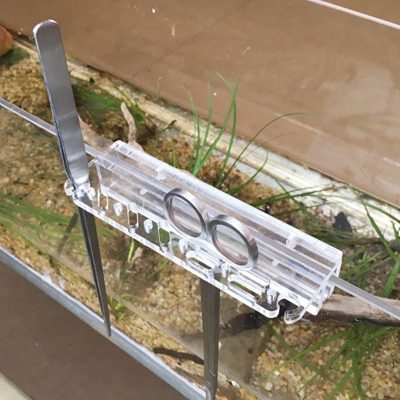 Akvarium akvarium værktøj akvatiske planter sæt håndtering holder pincet saks