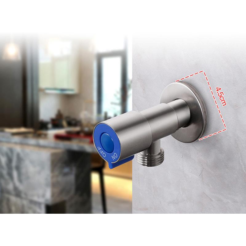 G1 / 2 ''Staal Hoekstopkraan Wc Koper Klep Keuken Tap Driehoek Klep Warm En Koud Hoekstopkraan Wc klep Boiler