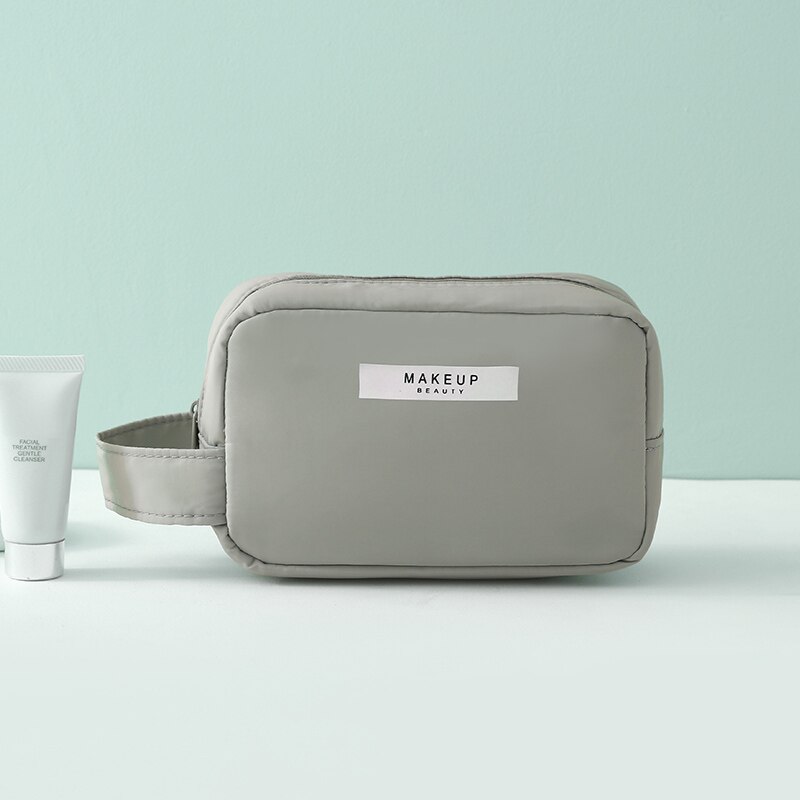 Kvinder kosmetiktaske kosmetolog nødvendig toiletartikler makeuptasker mærke arrangør rejser kvindelig opbevaring makeup etuier: Matcha grøn s