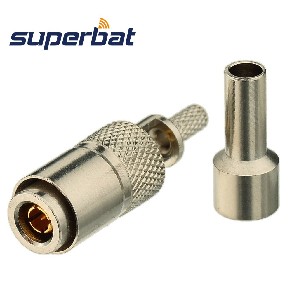 Superbat HD SDI Male Connector 1.0/2.3 75 Ohm Straight RF Connector for RG179 Cable for Blackmagic BMCC/BMPCC Video Assist