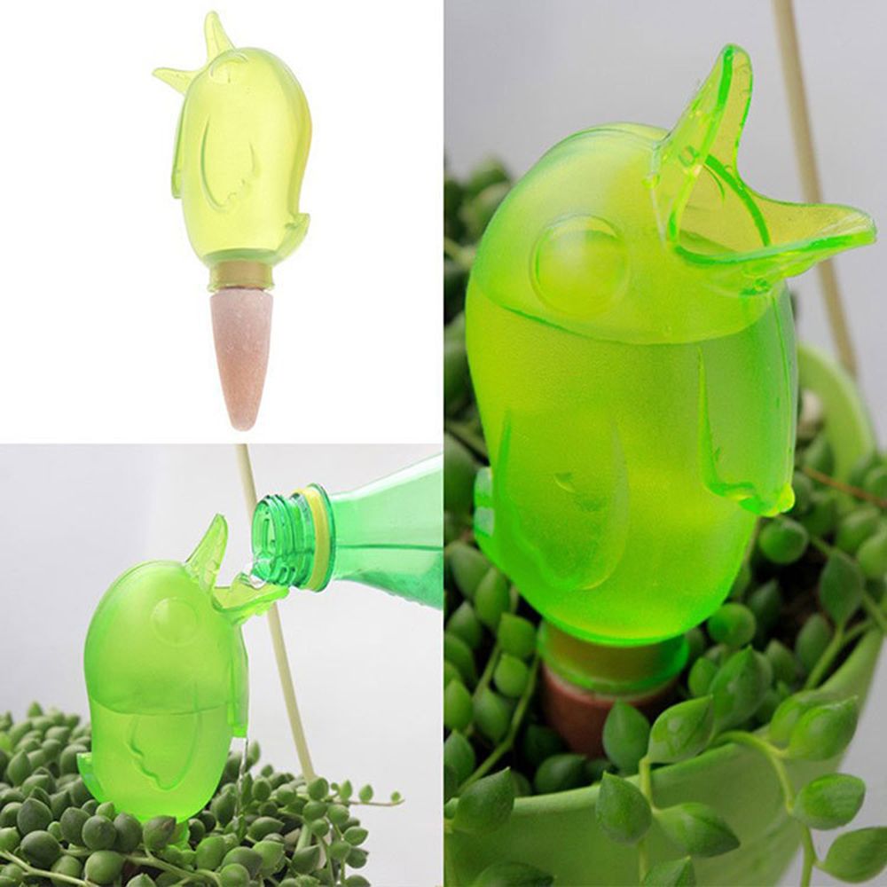 Tuinieren Plastic Vogel Irrigatie Apparatuur Druppelirrigatie Thuis Tuinbouw Plant Vocht Plant Watering Apparaat: Bird Green